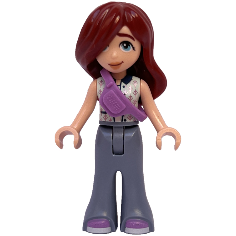 LEGO Paisley - White Top, Sand Blue Legs, Medium Lavendar Fanny Pack (fig-000660)