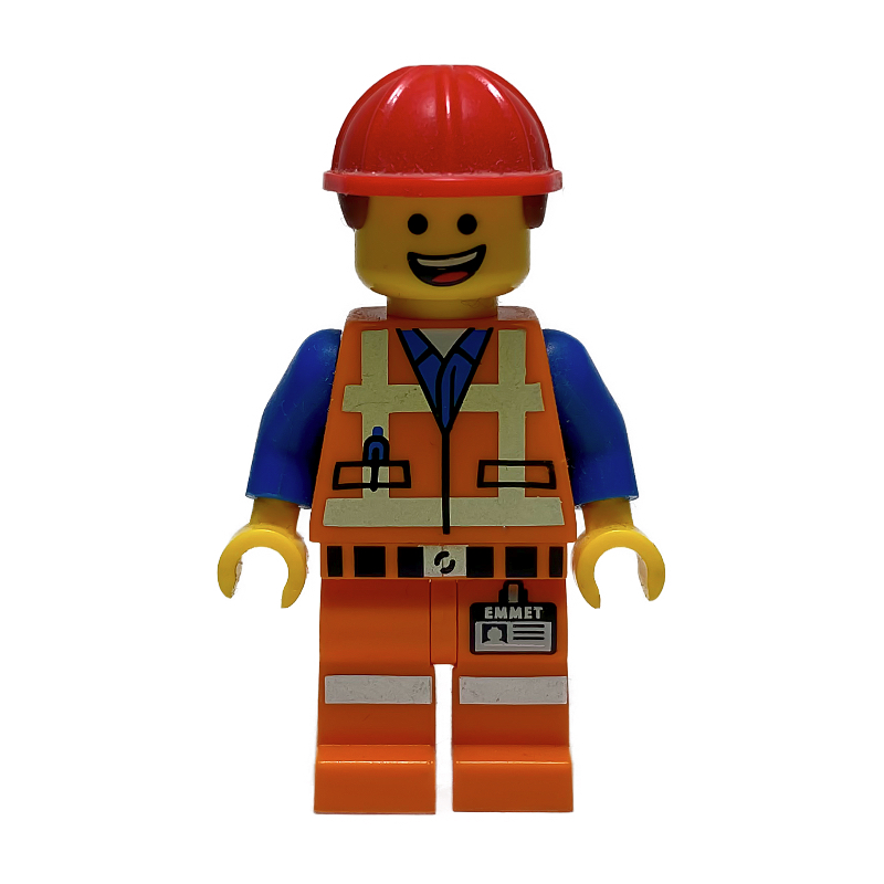 LEGO Emmet, Red Hard Hat (fig-000673)
