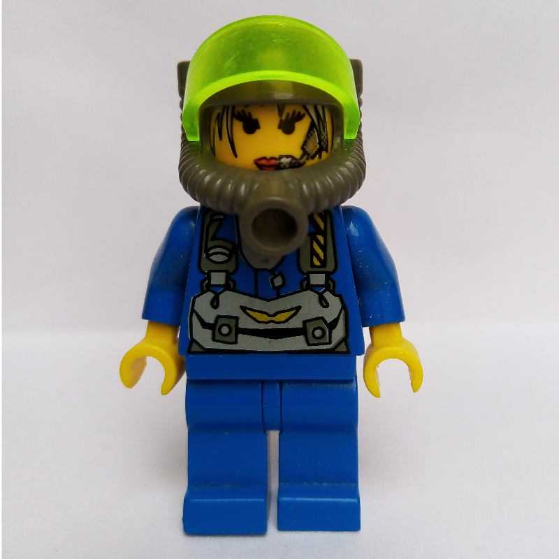 LEGO Jet, Trans-Neon Green Visor (fig-000690)