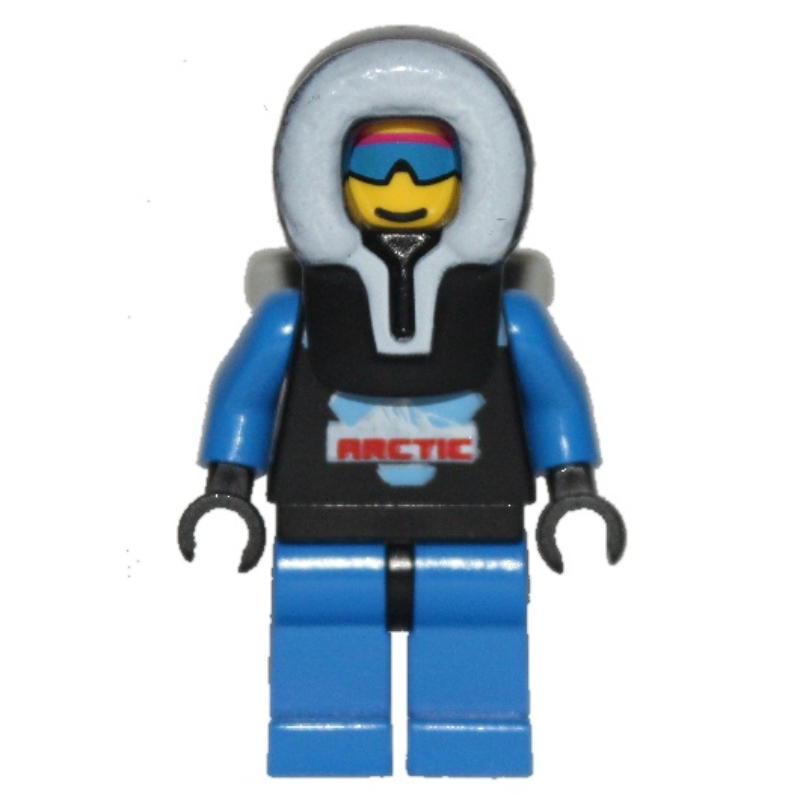 LEGO Arctic Crew, Black, Hood (fig-000723)