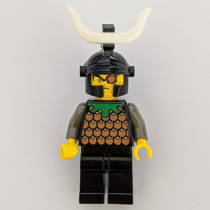 LEGO Knight (Knights Kingdom I) - Gilbert the Bad, Black Helmet, Horn (fig-000760)