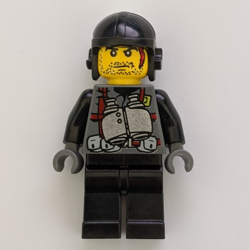 LEGO Digger with Binoculars Hanging Round Neck (fig-000792)
