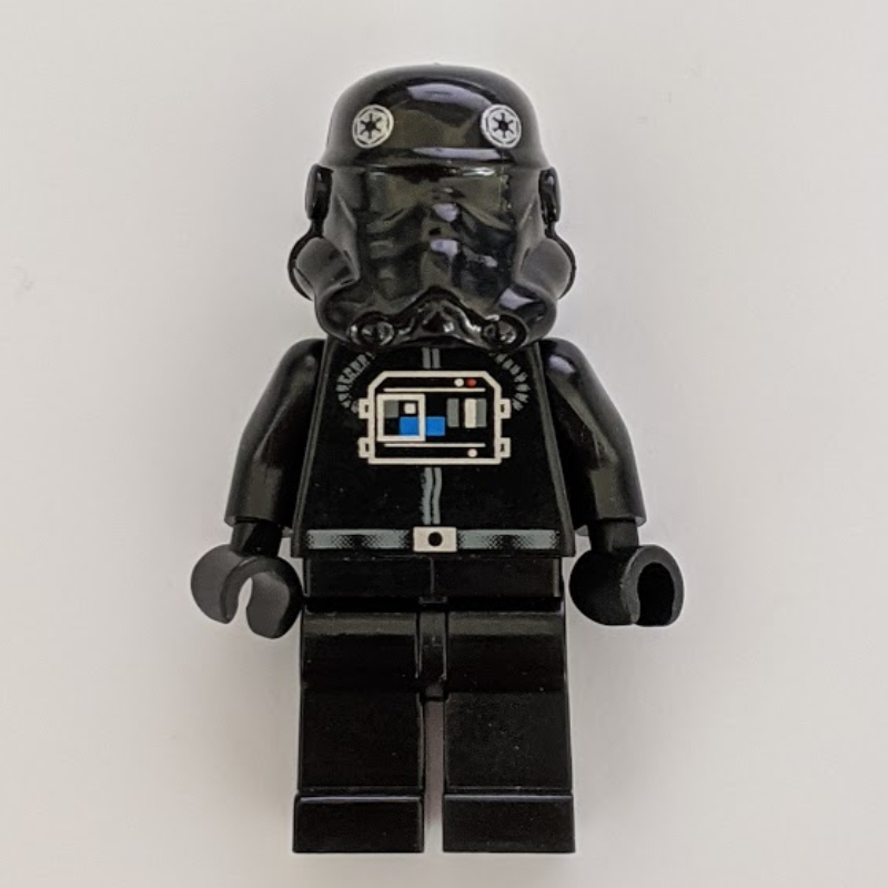 LEGO TIE Pilot, Plain Legs, Plain Reddish Brown Head (fig-000793)