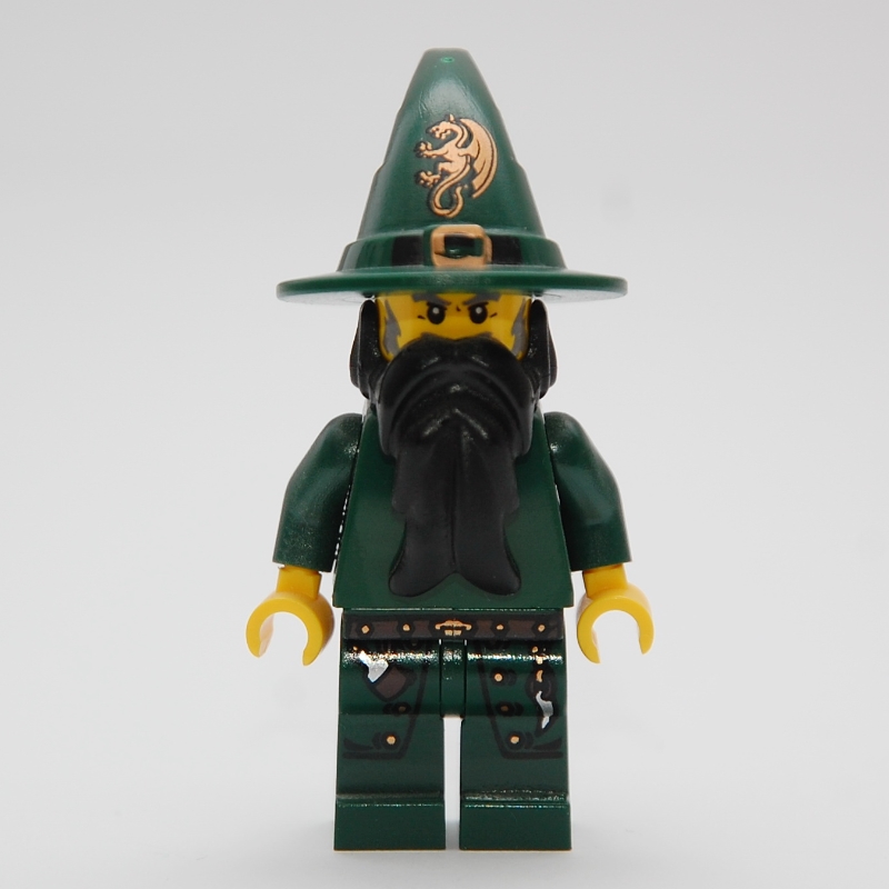 LEGO Wizard (Kingdoms) - Dark Green, no Cape (fig-000835)