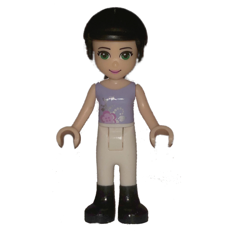 LEGO Emma - Lavender Top, White Trousers (fig-000836)