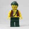 Pirate - Anchor Tattoo, Dark Green Legs, Dark Green Bandana