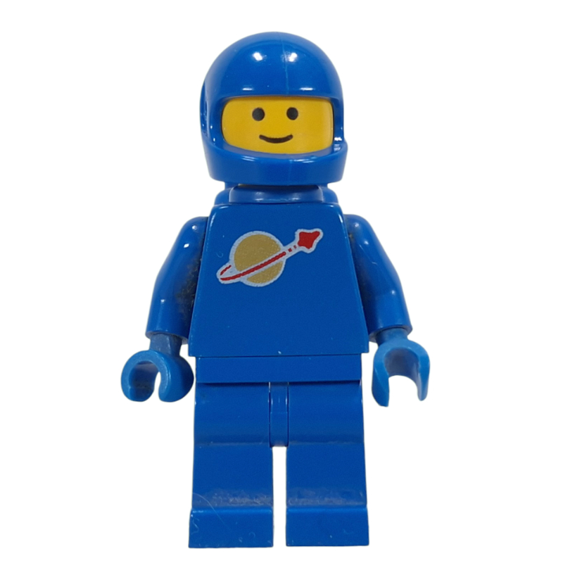 LEGO Classic Spaceman, Blue with Airtanks, Brown Eyebrows (2446 Helmet) (fig-000855)