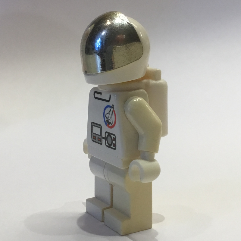 LEGO Astronaut, White, Helmet with Large Chrome Gold Visor, Airtanks, Headset (fig-000980)