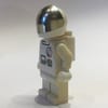 Astronaut, White, Helmet with Large Chrome Gold Visor, Airtanks, Headset