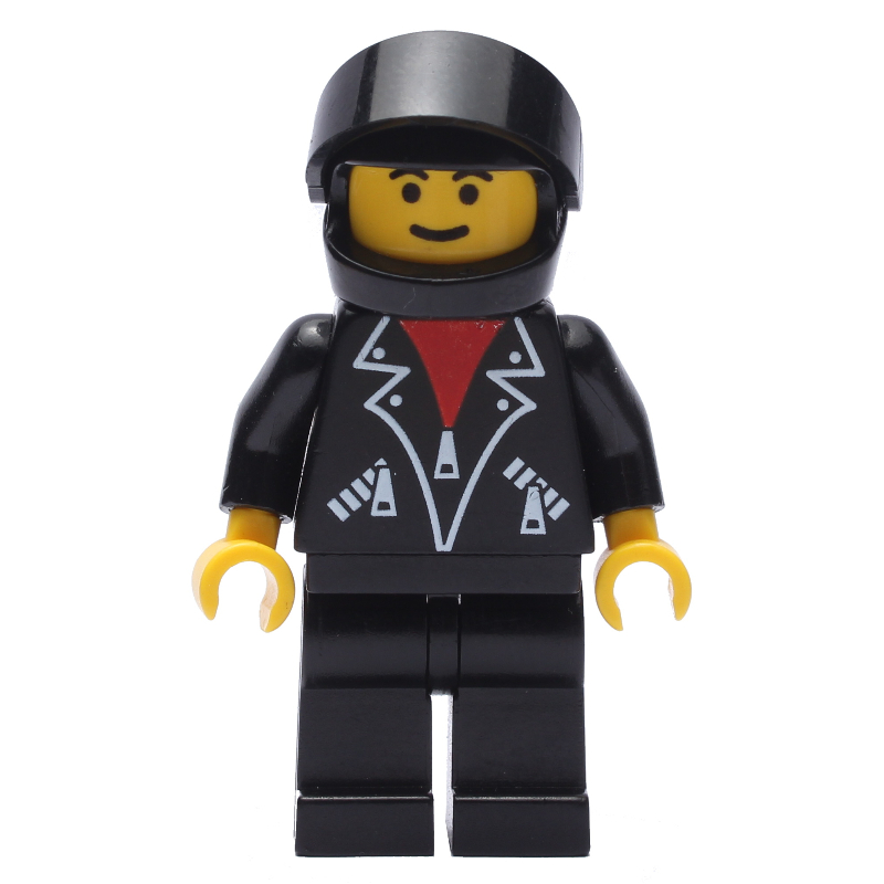 LEGO Racer, Black Torso, Black Legs, Black Helmet (fig-000982)