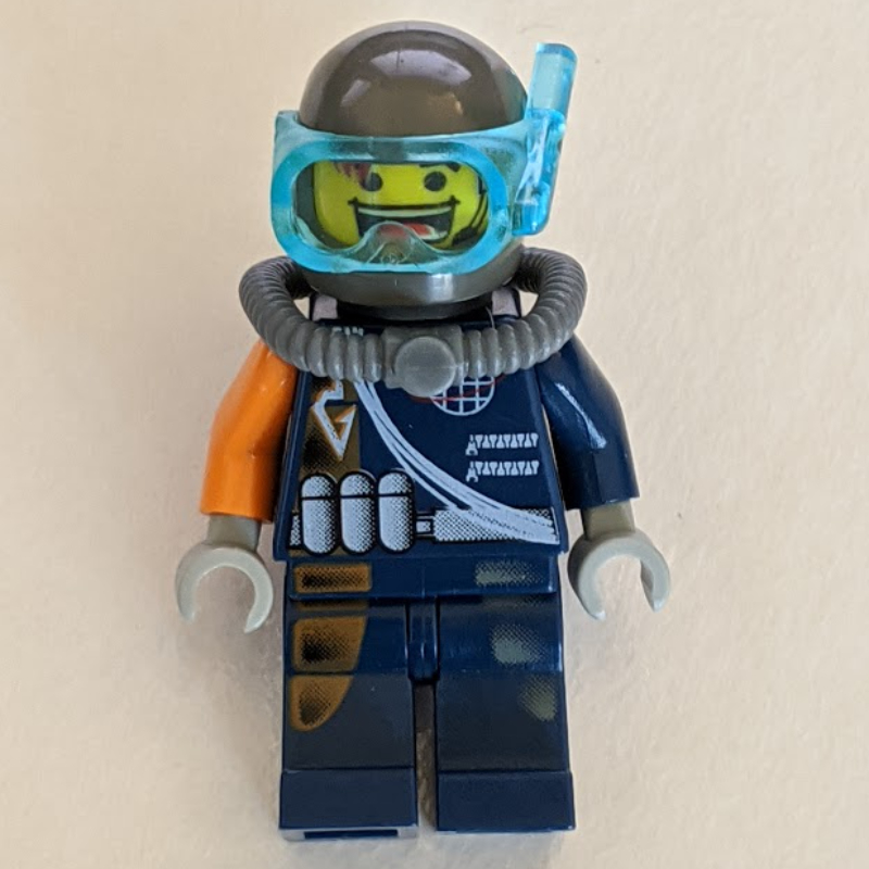 LEGO Flex with Trans-Dark Blue Diving Mask (fig-000985)