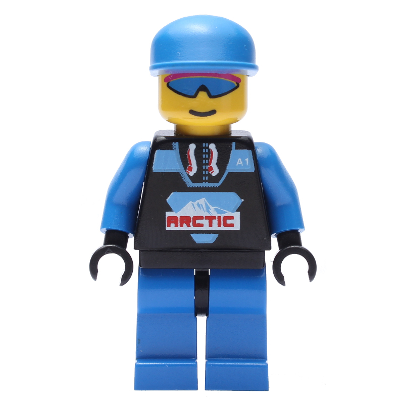 LEGO Arctic Crew, Black, Blue Cap (fig-001051)