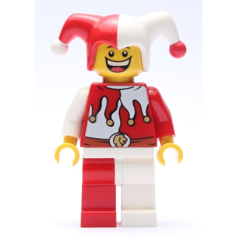 LEGO Jester, Red and White (fig-001053)