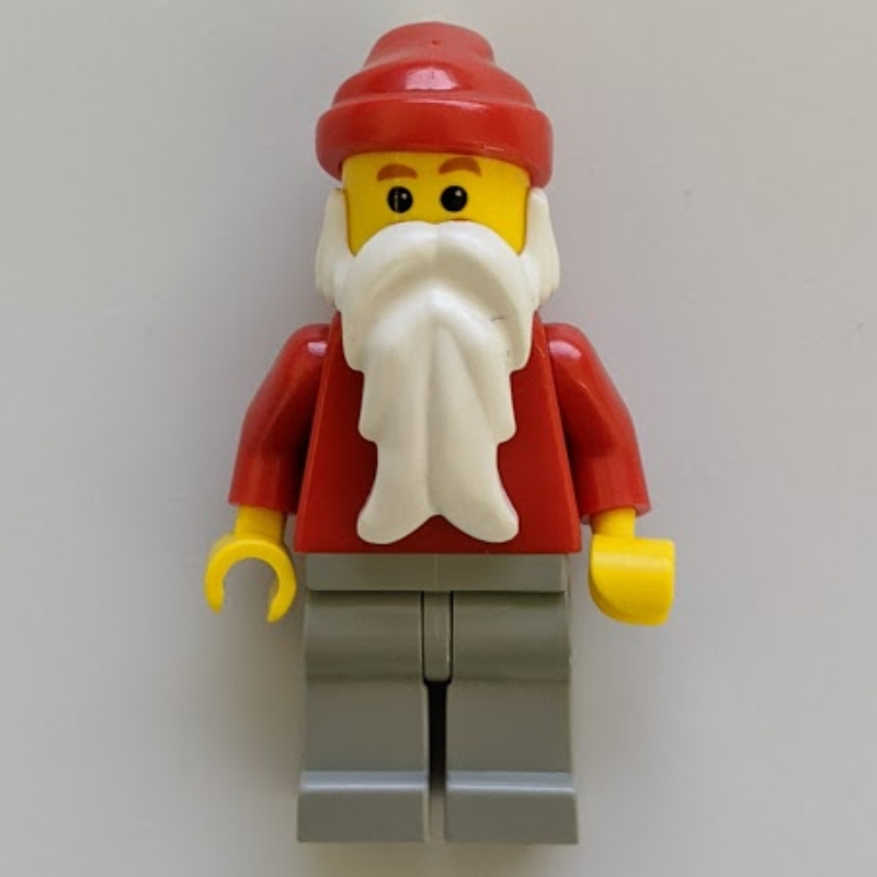 LEGO Santa, Plain Red with Light Bluish Gray Legs (fig-001076)