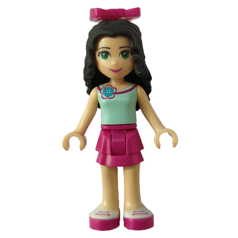 LEGO Emma - Light Aqua Top, Magenta Skirt (fig-001094)