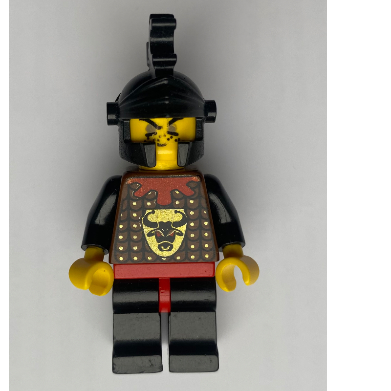 LEGO Knight (Knights Kingdom I) - Bull Robber, Black Helmet (fig-001116)
