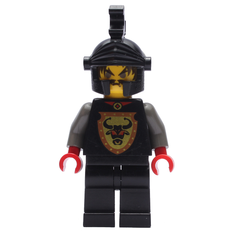 LEGO Knight (Knights Kingdom I) - Cedric the Bull, Black Helmet (fig-001129)