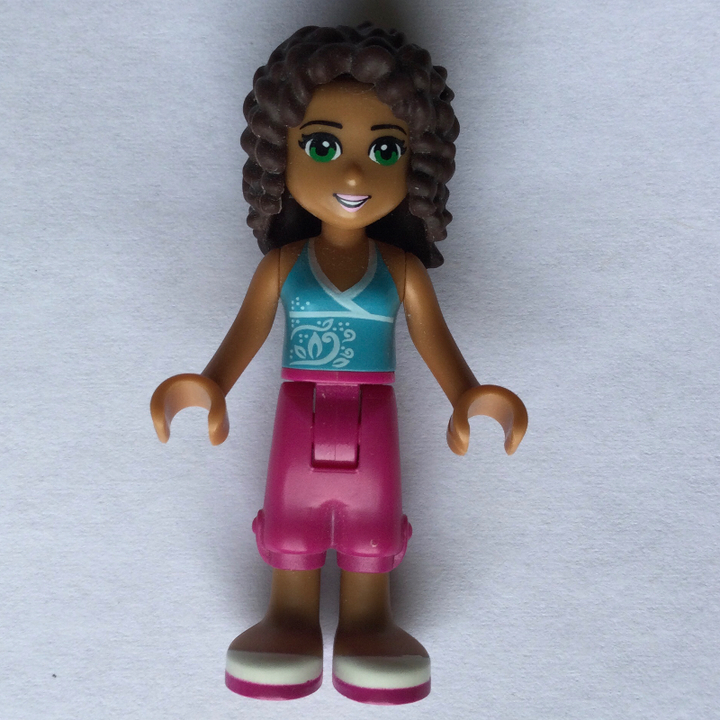 LEGO Andrea - Medium Azure Top, Magenta Skirt (fig-001138)