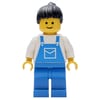 White Torso, Blue Overall, Black Hair