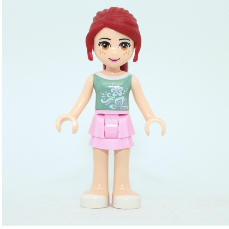 LEGO Mia - Sand Green Top, Bright Pink Skirt (fig-001163)