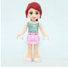Mia - Sand Green Top, Bright Pink Skirt