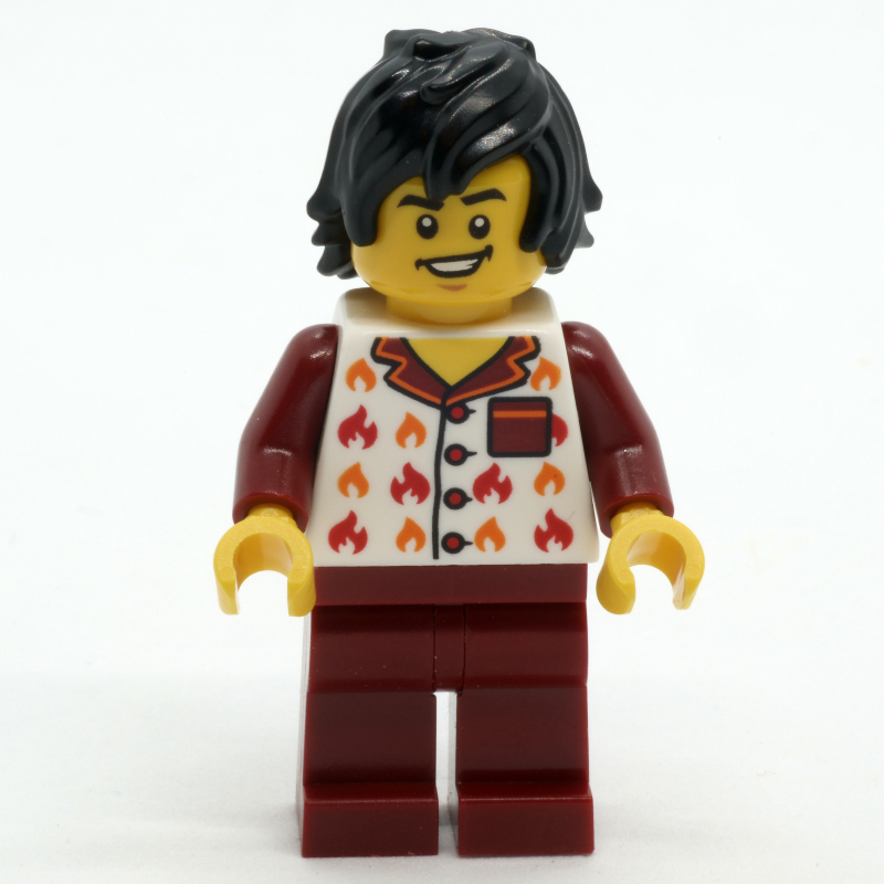 LEGO Man, Dark Red and White Pajamas (fig-001207)