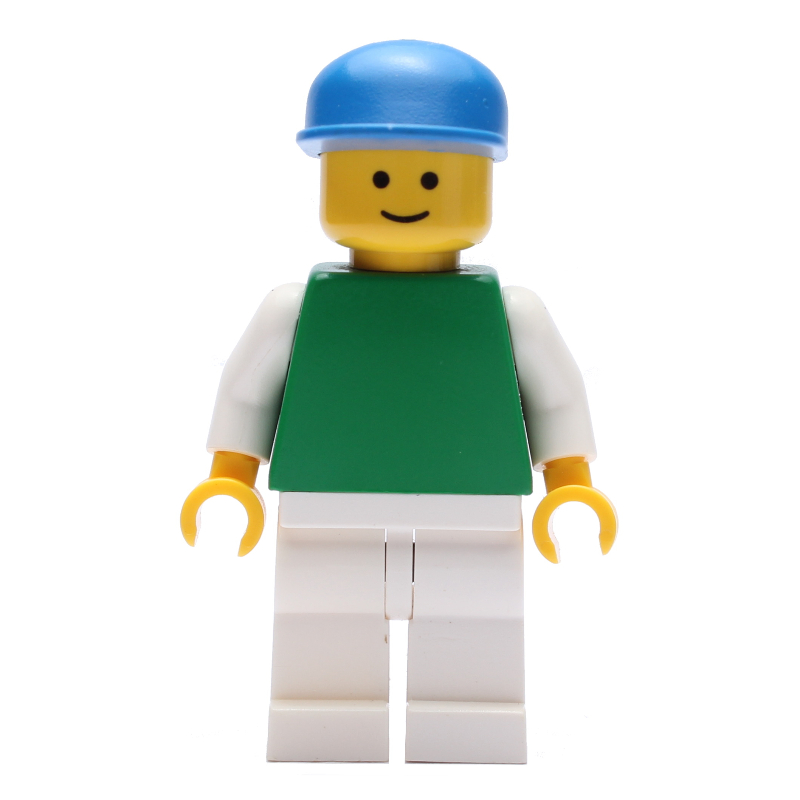 LEGO Green Torso, White Legs, BLue Cap (fig-001210)