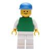 Green Torso, White Legs, BLue Cap
