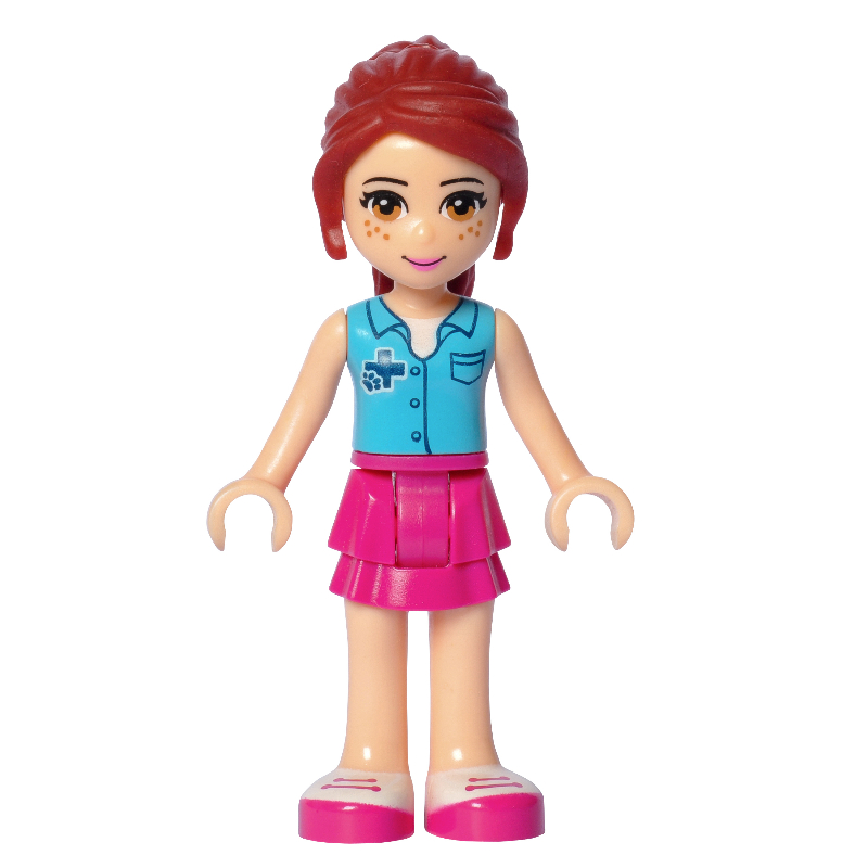 LEGO Mia - Medium Azure Shirt, Magenta Skirt, Veterinarian (fig-001286)