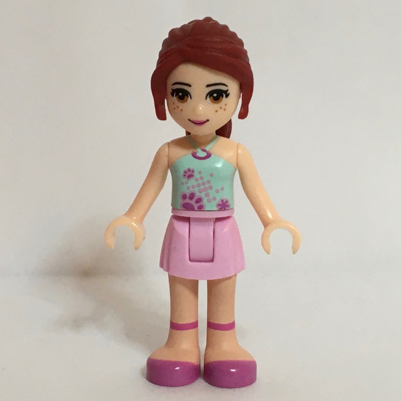 LEGO Mia - Light Aqua Top, Bright Pink Skirt (fig-001299)