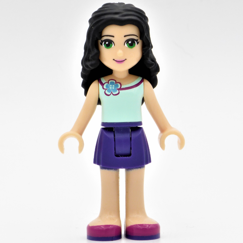 LEGO Emma - Light Aqua Top, Dark Purple Skirt (fig-001401)