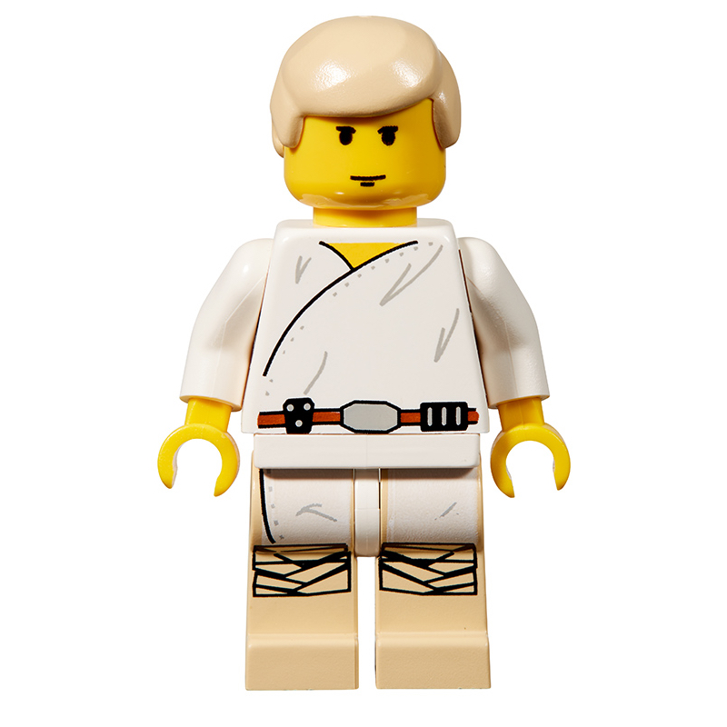 LEGO Luke Skywalker, White Robe, Yellow Skin (3626b Head) (fig-001419)