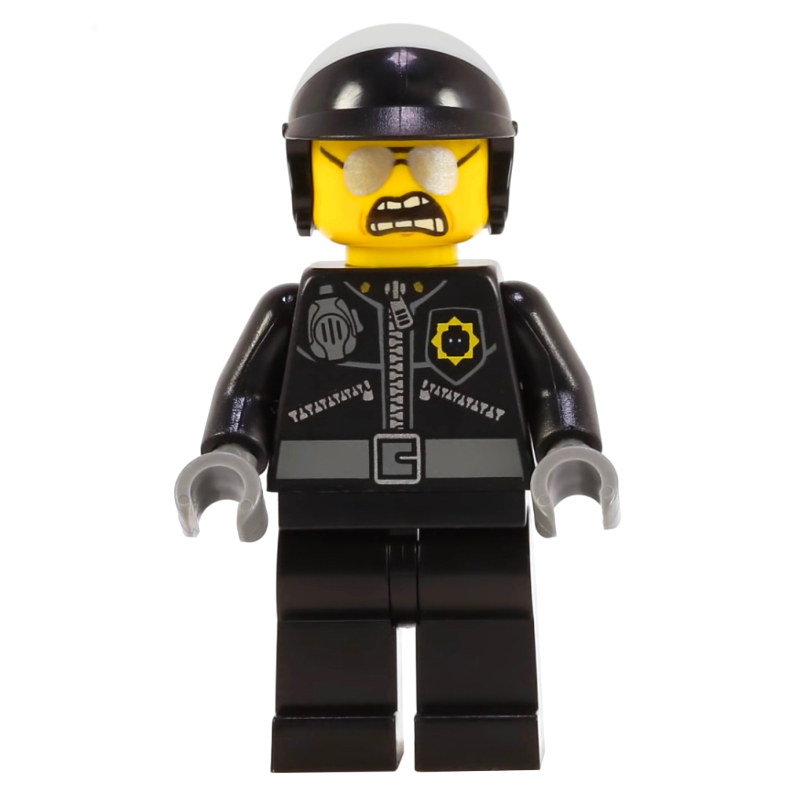 LEGO Bad Cop / Good Cop with Wide Angry Mouth (fig-001428)