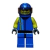 Race Driver, Blue Torso, Blue Legs, Blue Helmet