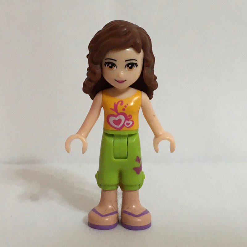 LEGO Olivia - Orange Top, Lime Skirt (fig-001450)