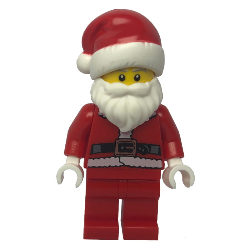 LEGO Santa, Coat and Belt, Plain Red Legs, Santa Hat (3626c Head) (fig-001479)