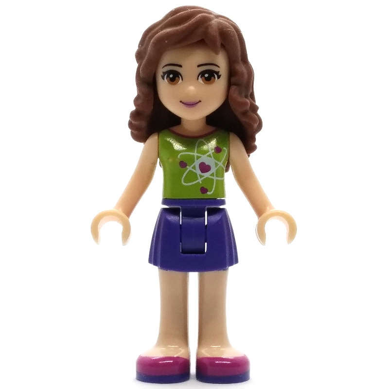 LEGO Olivia - Lime Top, Dark Purple Skirt (fig-001501)