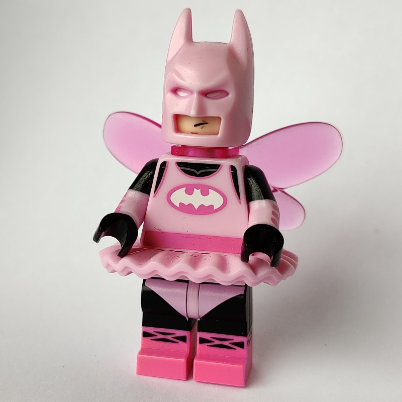 LEGO Batman, Bright Pink Suit, Bright Pink Cowl, Wings (Fairy Batman) (fig-001510)