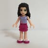 Emma - Lavender Top, Magenta Skirt