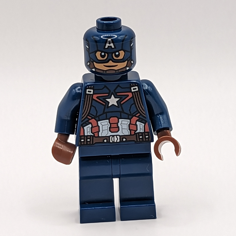 LEGO Captain America with Dark Blue Suit and Mask (fig-001565)
