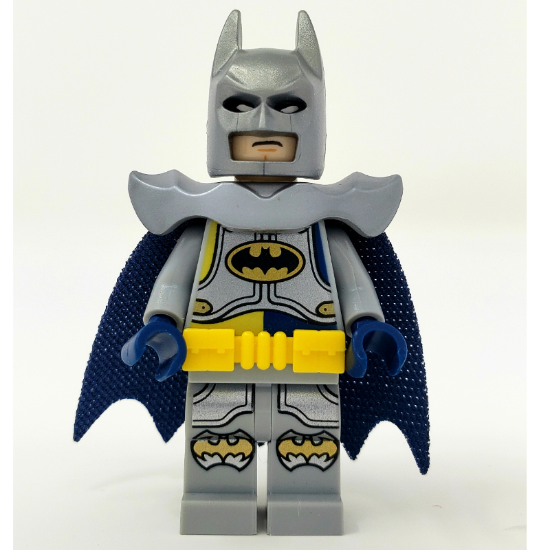 LEGO Batman, Light Bluish Gray Suit, Dark Blue Cape, Silver Cowl (Excalibur Batman) (fig-001625)