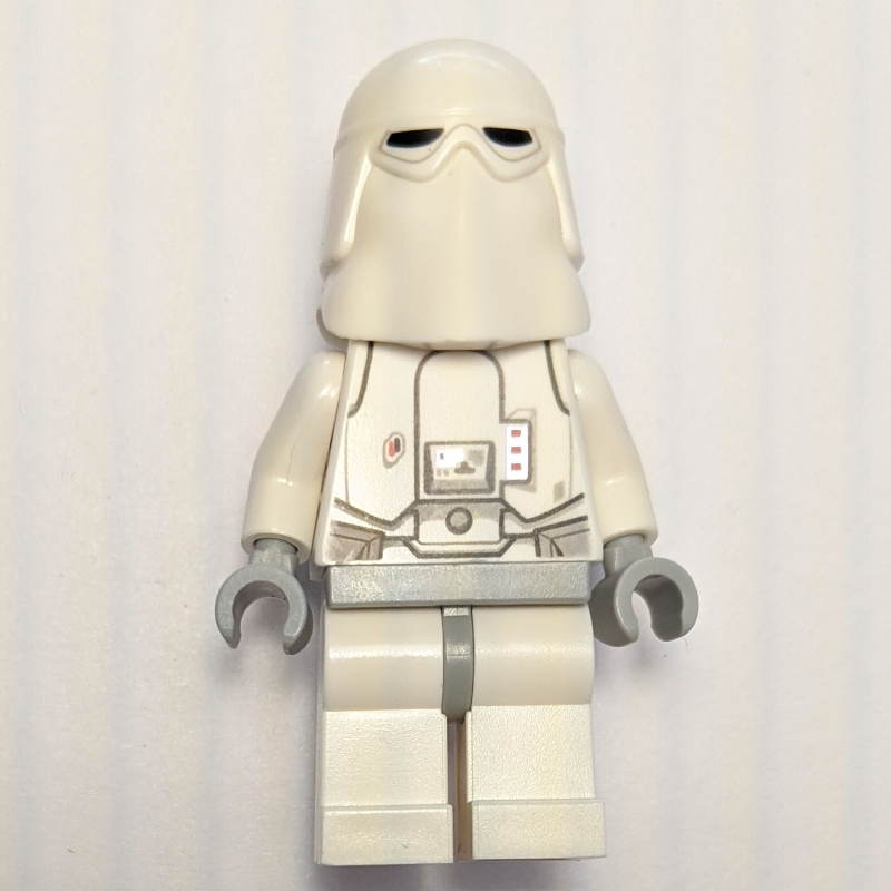 LEGO Snowtrooper, Light Bluish Gray Hips, Neck Bracket with Printed 1 x 1 Tile (fig-001632)