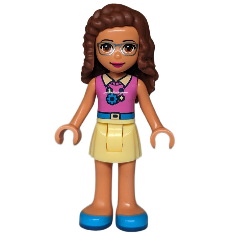 LEGO Olivia - Magenta Top, Bright Light Yellow Skirt (fig-001672)