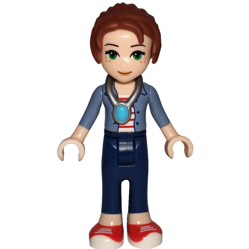 LEGO Emily Jones with Sand Blue Jacket and Necklace (fig-001692)