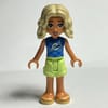 Nova - Blue Top, Tan Shorts