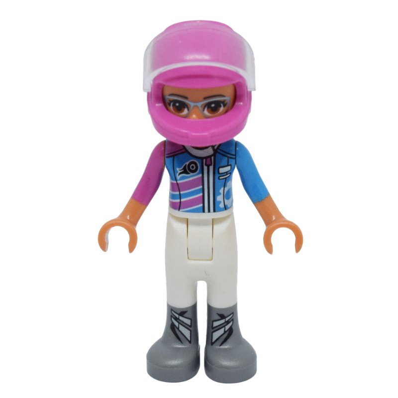 LEGO Olivia - Dark Azure/White Race Suit (fig-001782)