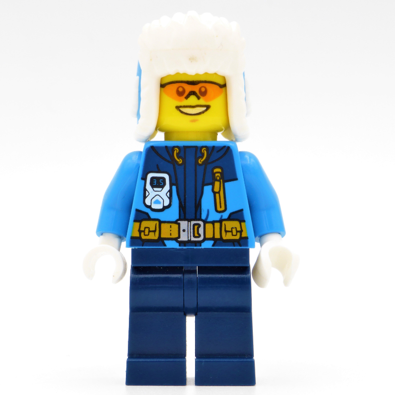 LEGO Arctic Explorer, Ushanka Hat, Orange Sunglasses (fig-001788)