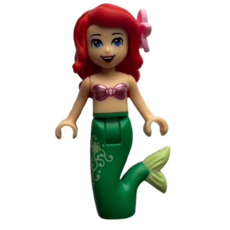 LEGO Ariel - Mermaid Form, Pink Top, Gold Print on Tail (fig-001798)