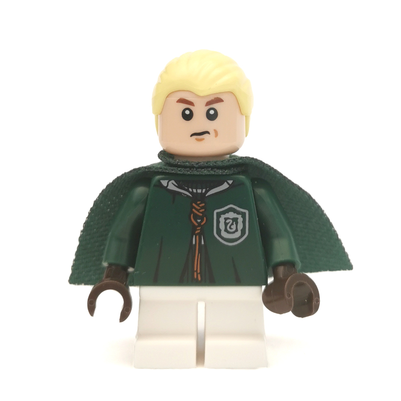 LEGO Draco Malfoy, Dark Green Slytherin Quidditch Uniform (CMF) (fig-001824)