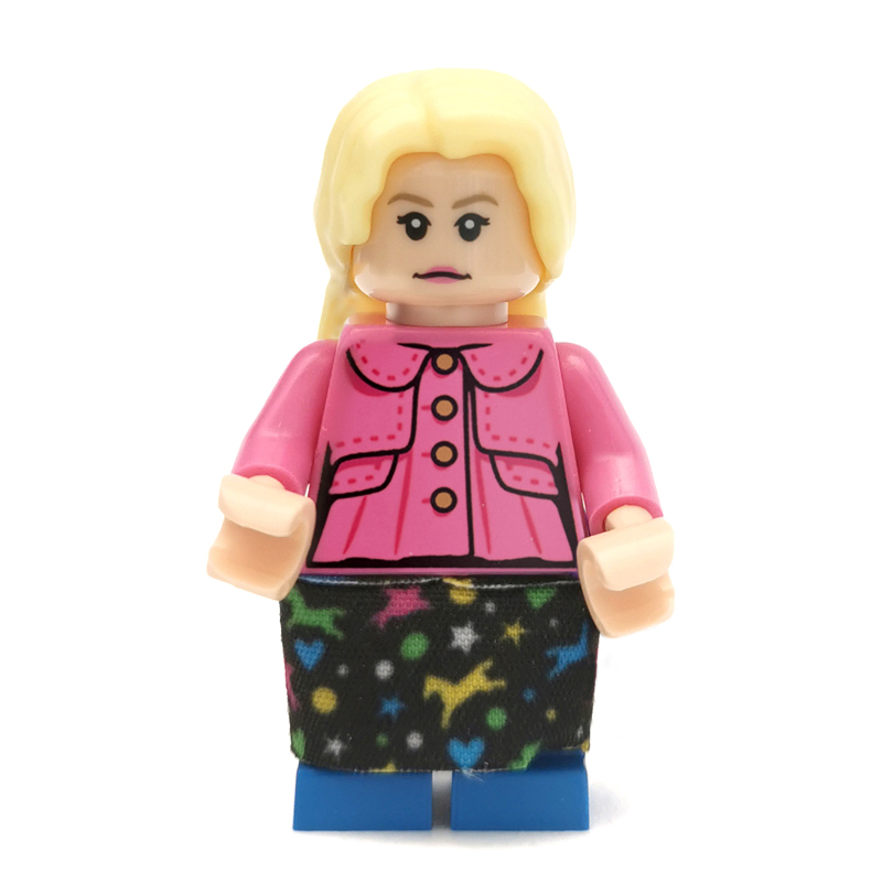 LEGO Luna Lovegood, Dark Pink Jacket, Cloth Skirt (fig-001825)
